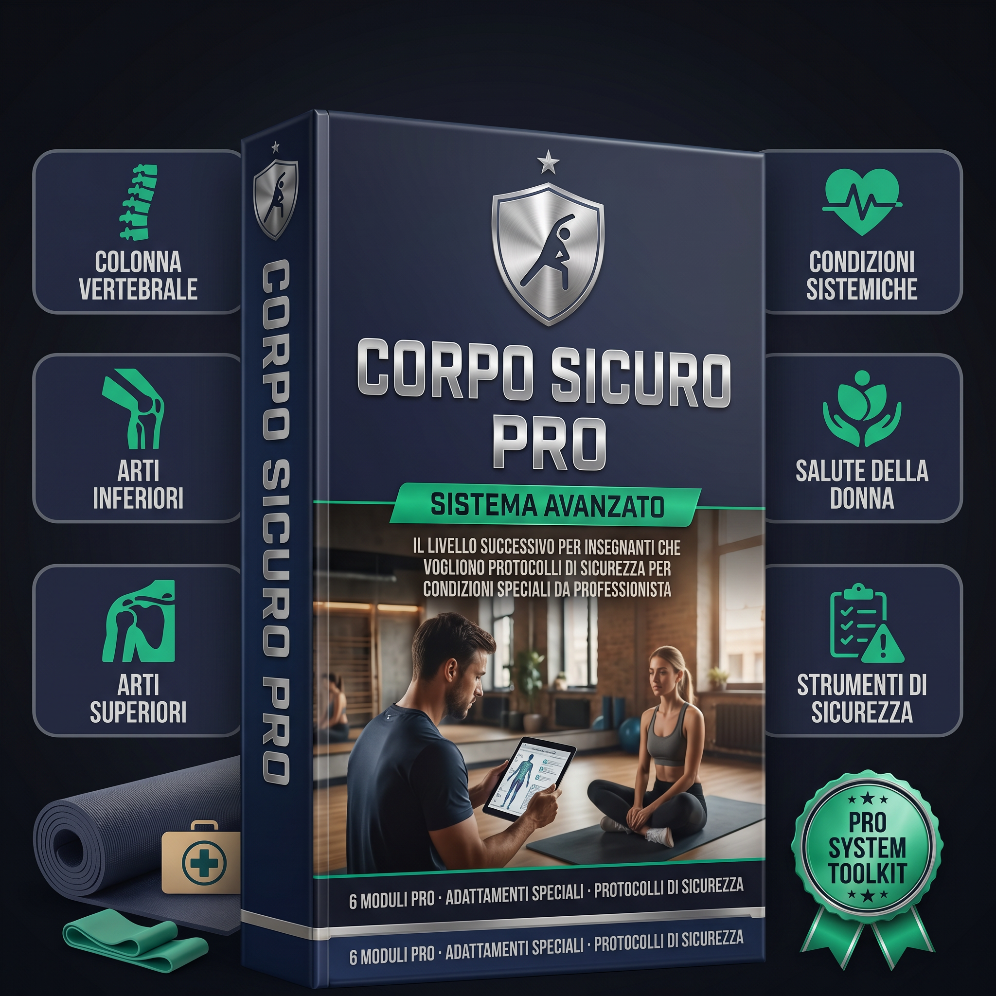 Corpo Sicuro Pro — mockup