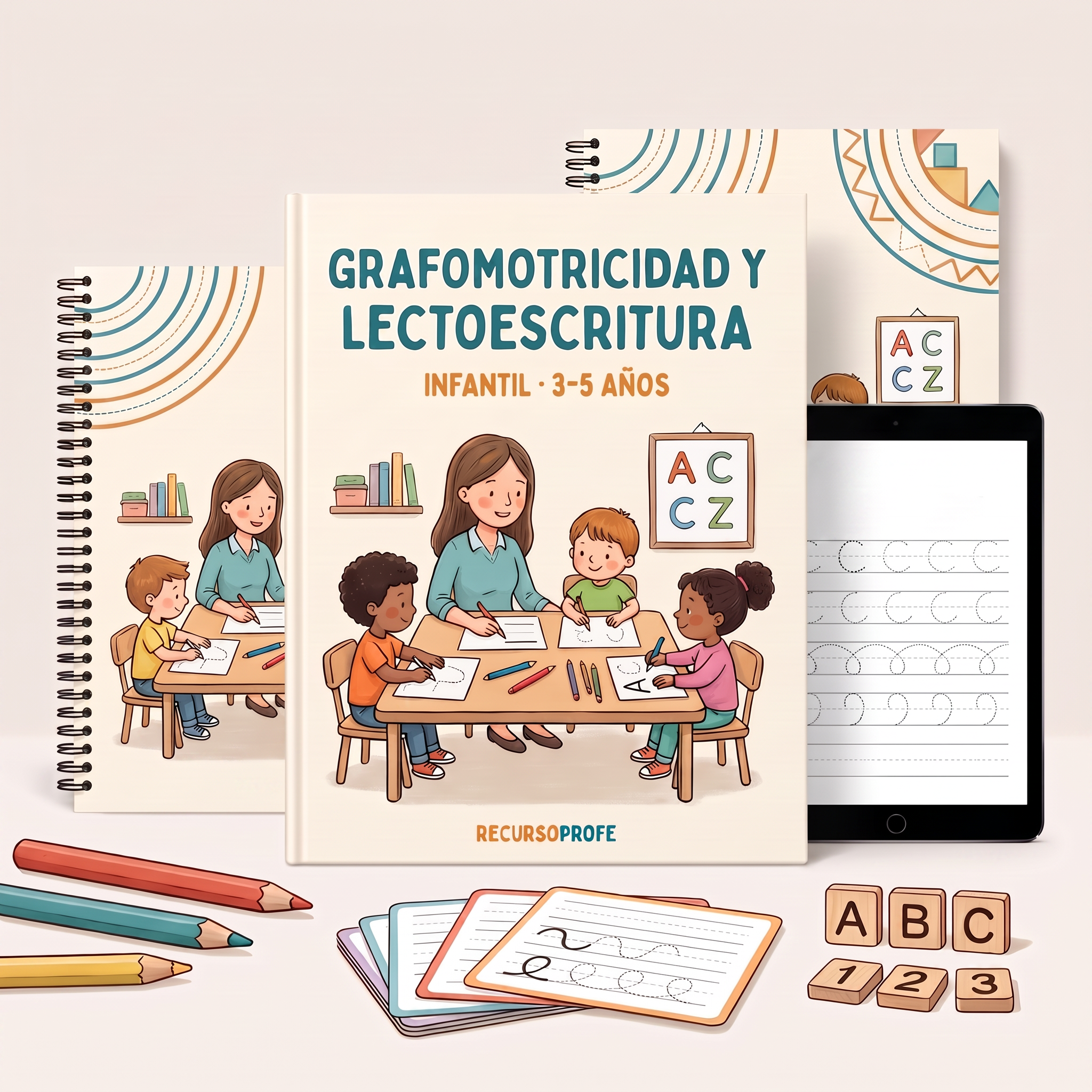 Grafomotricidad y Lectoescritura en Infantil, recurso digital