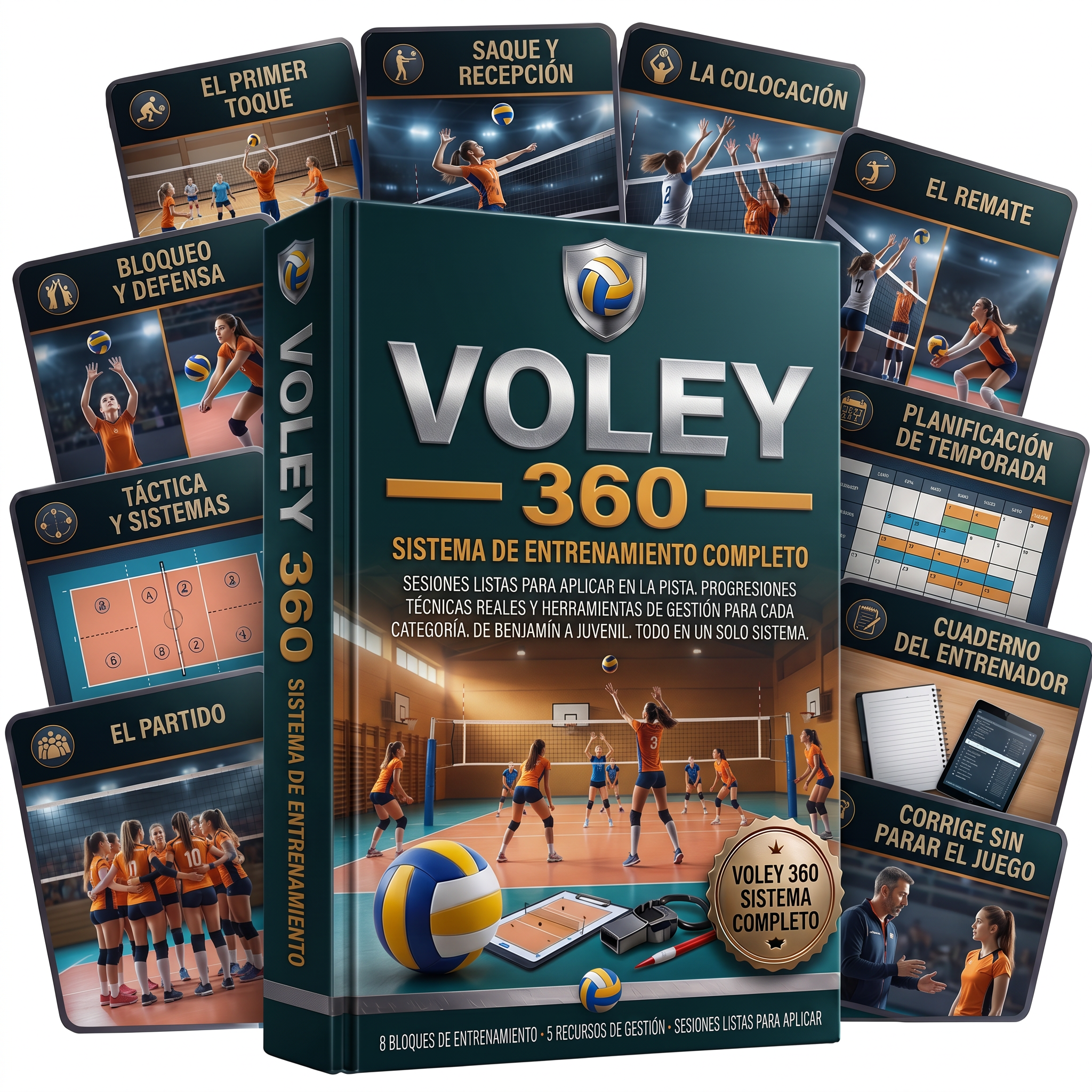 Voley 360 — mockup del producto